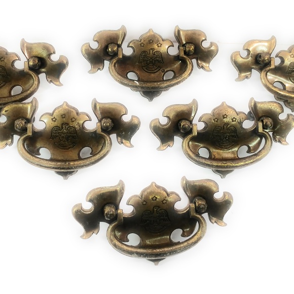 Vintage Accents 6 Brass Eagle Colonial Drawer Pulls 45 Poshmark